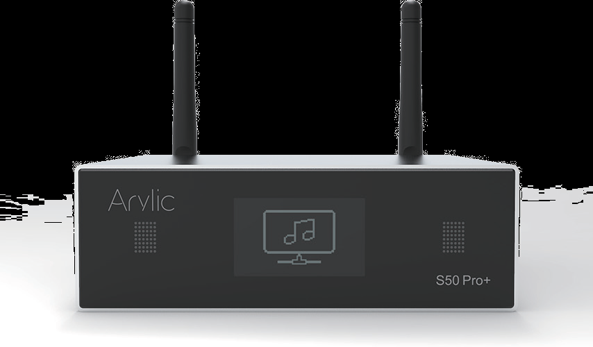 ARYLIC S50 PRO+ WIRELESS APTX HD MULTIROOM STEREO PREAMPLIFIER