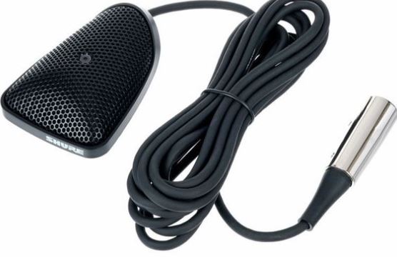 Shure  CVB-W/O Centraverse Series Installed Sound Boundary Microphone with 12′ XLR Cable 