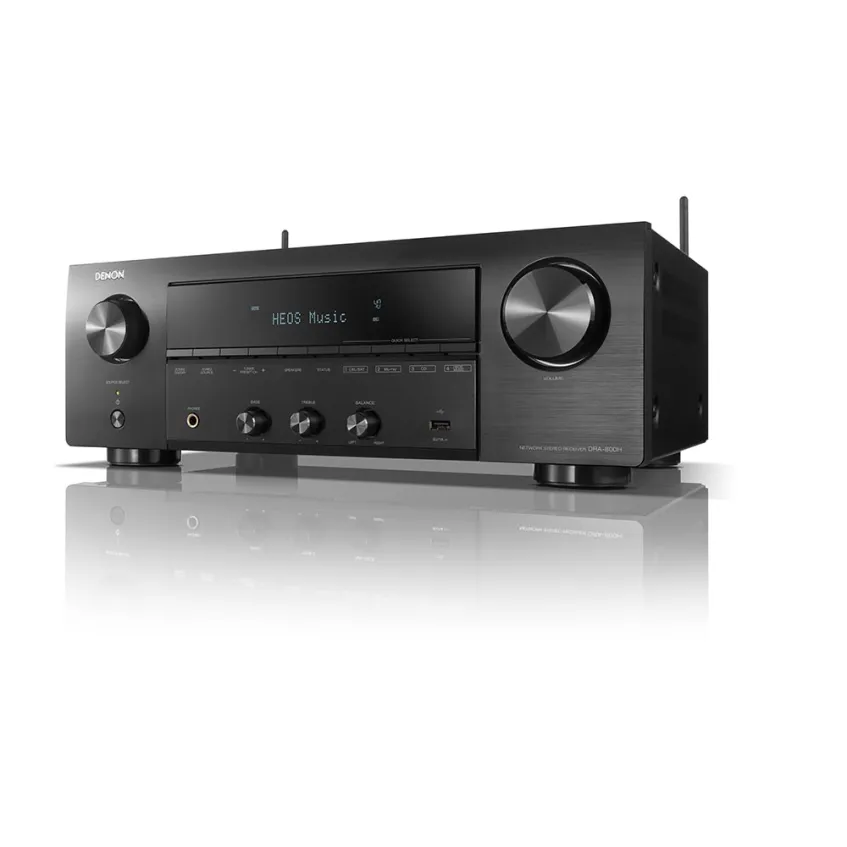Denon DRA-800H 2-Channel Stereo Network Receiver for Home Theater, Hi-Fi Amplification, Connects to All Audio Sources, HDCP 2.3 Processing, Compatible with Amazon Alexa 