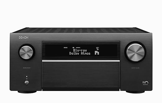 Denon AVRA110GS Limited Series 110-Year Anniversary Edition 13.2Ch 8K AV Receiver w/ 3D Audio, HEOS Built-in and Voice Control (Silver Graphite)