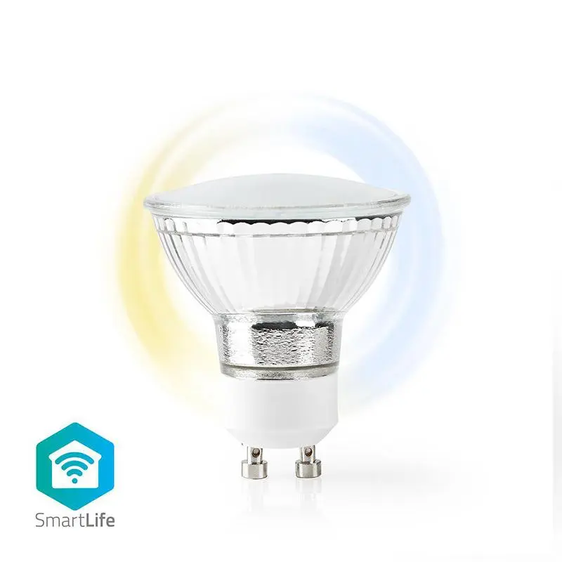 Nedis WIFILW10CRGU10 | Wi-Fi Smart LED Bulb | Warm to Cool White | GU10