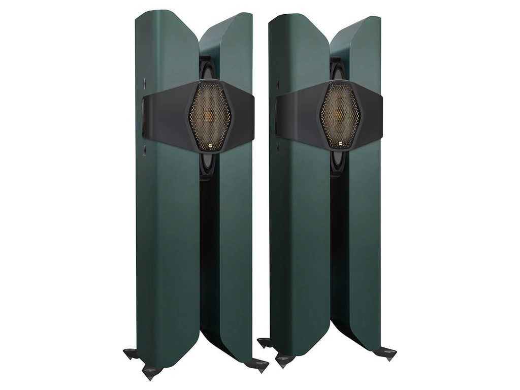 Monitor Audio FloorStand Hyphn, The 3rd generation, New M-Array high- and mid-frequency driver array and four force-cancelled 8” bass drivers per speaker,