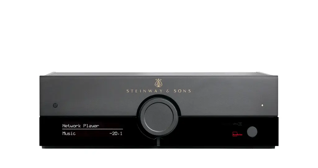 Steinway Lyngdorf  P100 2.1 Dolby Atmos®, DTS:X, and Auro-3D®, and it can intelligently optimize the received audio formats to your speaker setup. A total of 10 channels can be decoded by the P100 2.1, and it supports up to 256 speakers 
