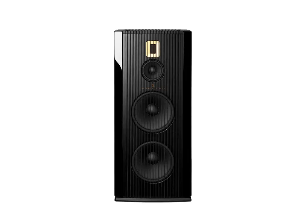 Steinway Lyngdorf Model A RAL / All Lacquer loudspeaker provides the acclaimed sound performance from a speaker design optimized for room-friendly placement against a wall