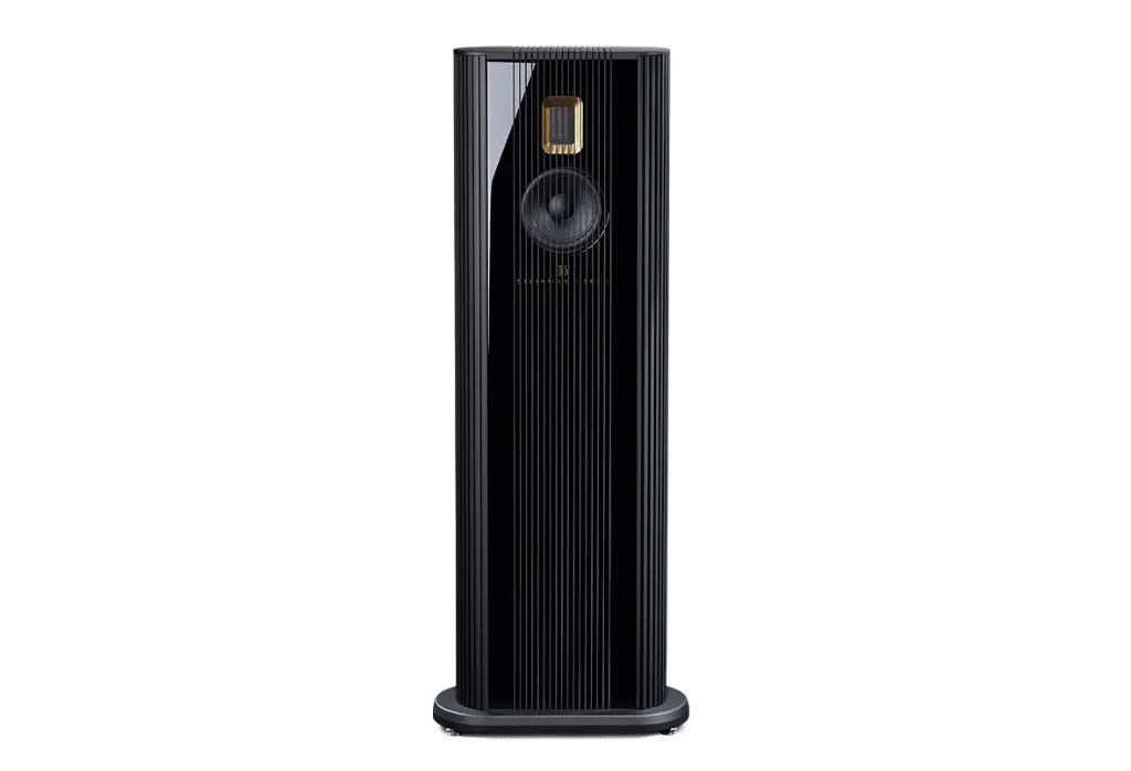 Steinway Lyngdorf Model O Black Lacquer w Black
ring, full-range loudspeaker is designed to provide the legendary Steinway & Sons performance in a small package without the need for a separate woofer