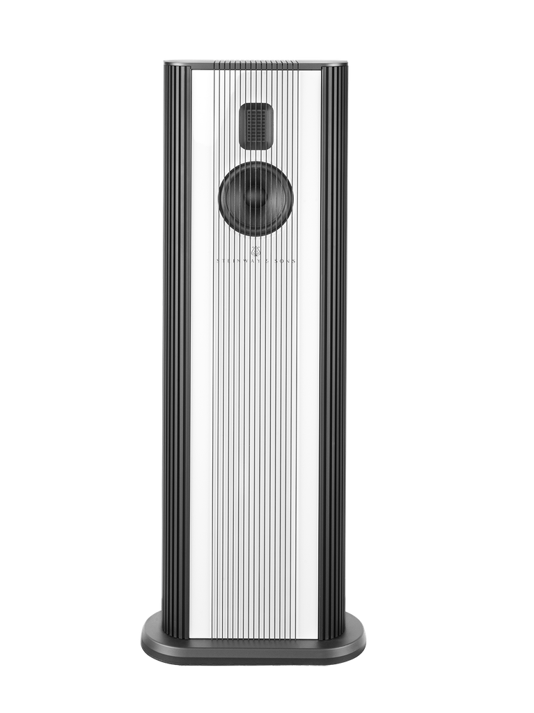 Steinway Lyngdorf Model O Custom RAL / Black Ring, full-range loudspeaker is designed to provide the legendary Steinway & Sons performance in a small package without the need for a separate woofer