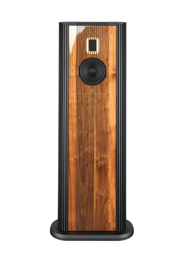 Steinway Lyngdorf Model O Hard wood with Black Ring, full-range loudspeaker is designed to provide the legendary Steinway & Sons performance in a small package without the need for a separate woofer