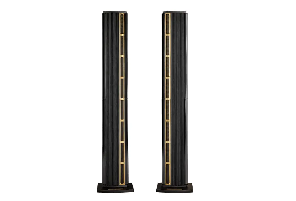 Steinway Lyngdorf Model LS Studio, Black Lacquer w Matte Gold ring