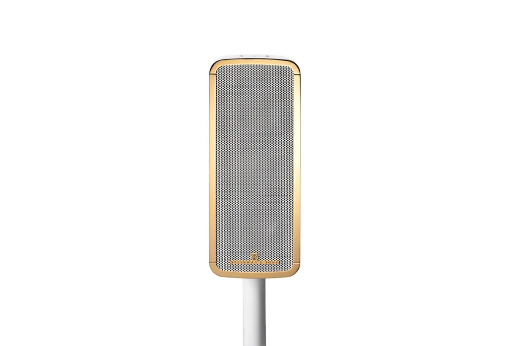 Steinway Lyngdorf Marine Speaker, RAL / All Lacquer,  brings the acclaimed Steinway & Sons sound performance to luxury outdoor applications, such as yachts, patios, and pool areas
