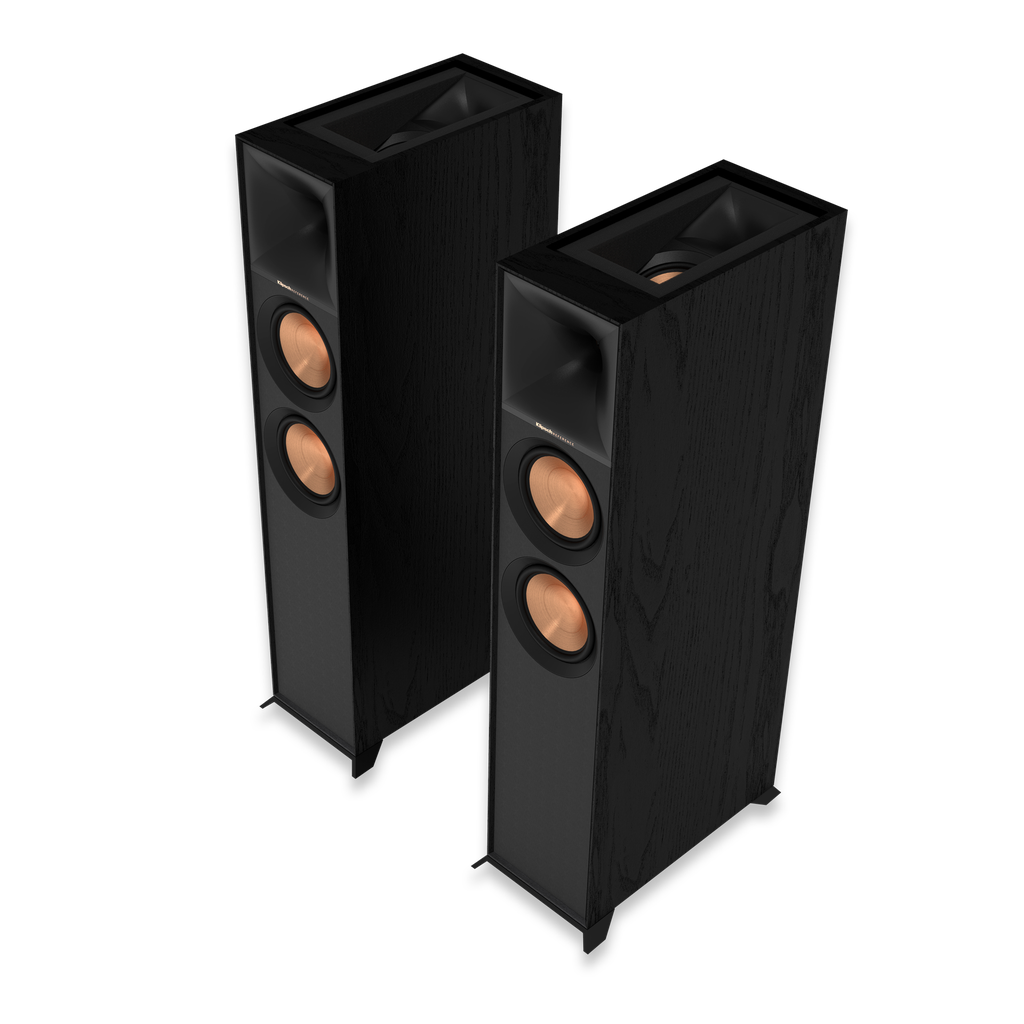 Klipsch R-605FA Dolby Atmos Floorstanding Speaker, Black/GNM (Pair), Our proprietary speaker technologies are ideal for delivering the most immersive, impactful 360° Dolby Atmos® listening experience