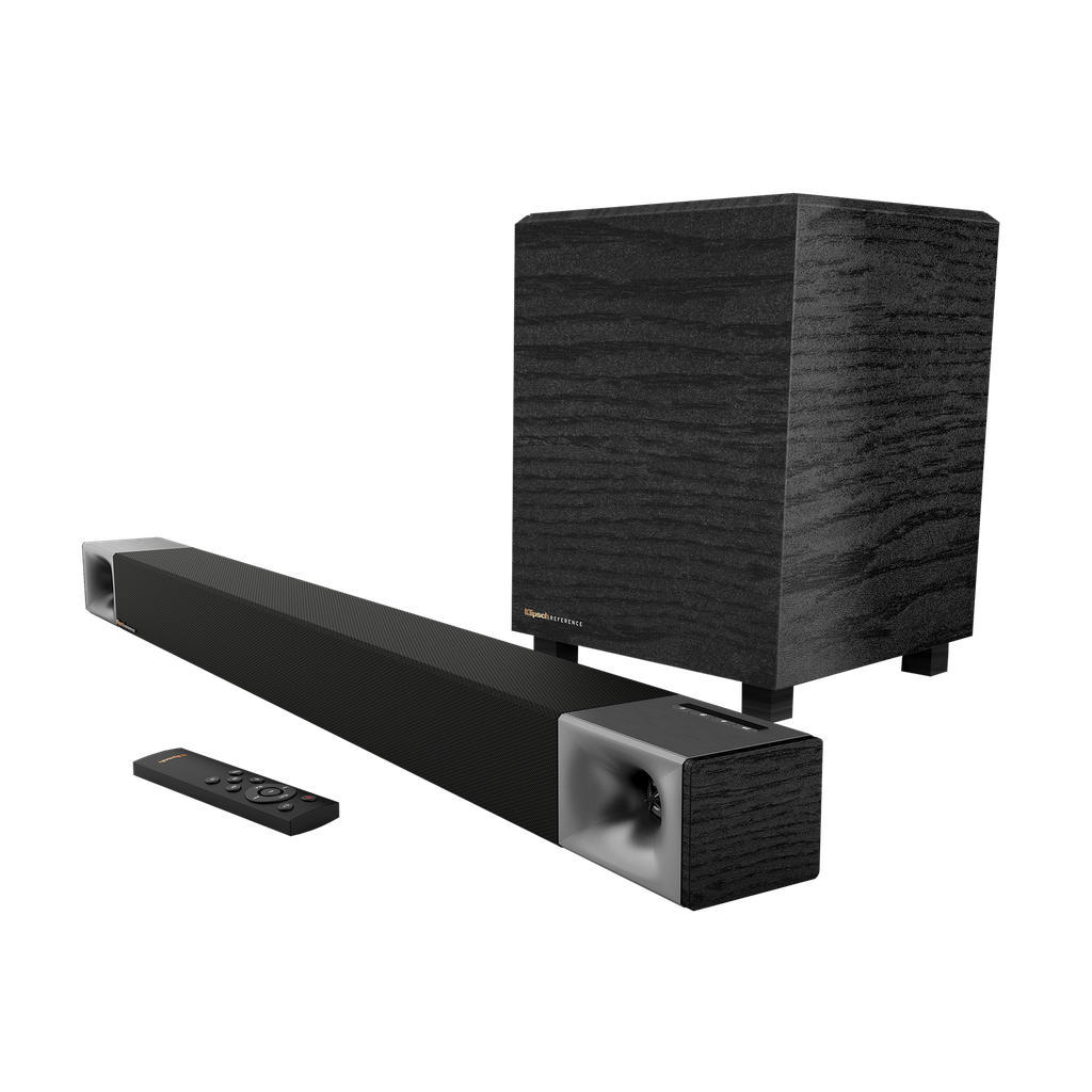 Klipsch CINEMA 400 SOUND BAR 2.1 SOUND BAR AND WIRELESS SUBWOOFER, Black (bundle Pack)