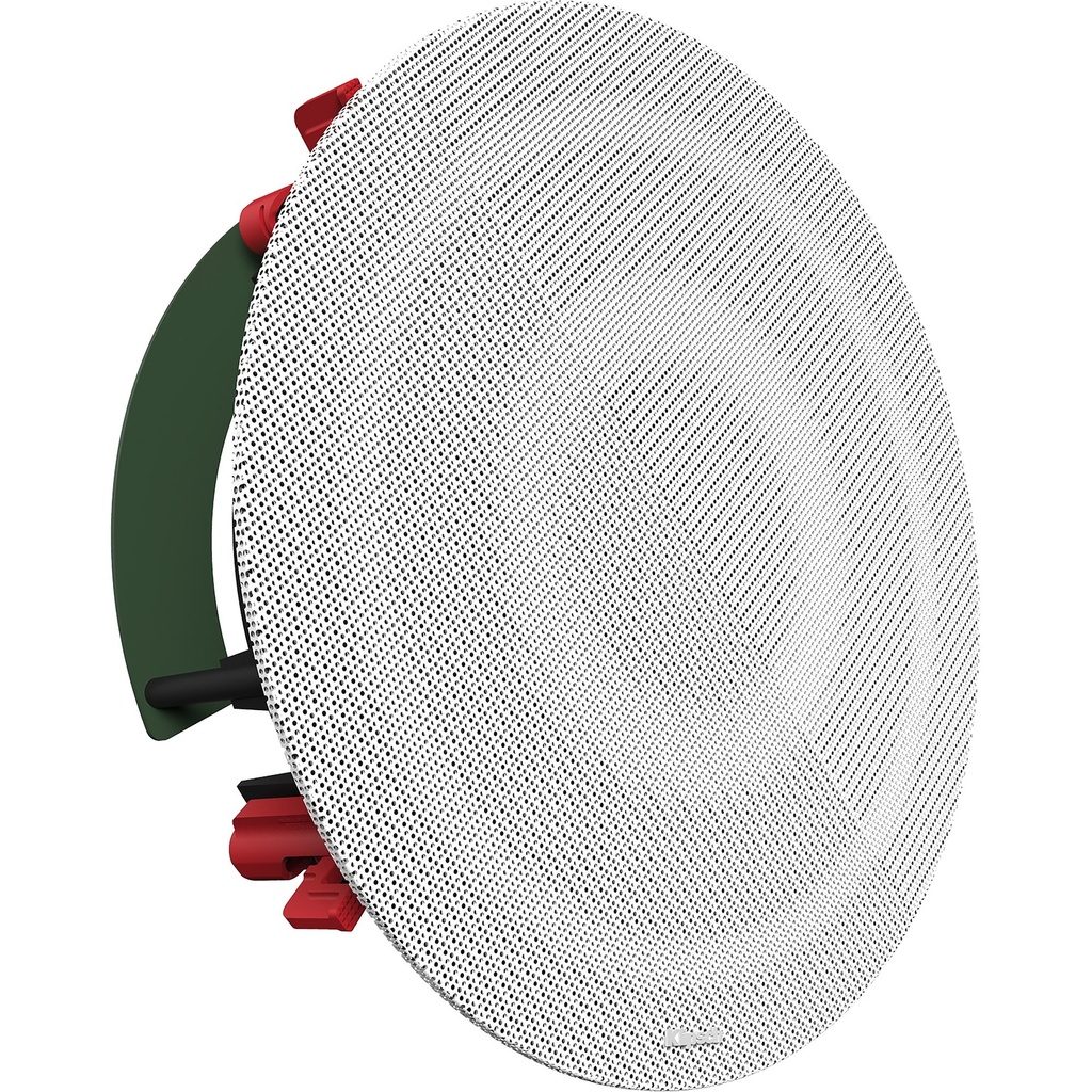 Klipsch DS-180CSM Celling Speaker, features a 6.5” Polypropylene woofer and dual 1” Silk Dome tweeter mated to a round Tractrix® horn for dynamic acoustic performance-White(Pcs)