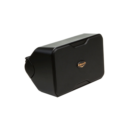 Klipsch CP-4T Indoor/Outdoor Compact Performance Series speaker provides a unique, multifunctional sound solution for any home.-White/Black(Pair)