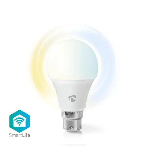 Nedis WIFILW10WTB22 | WiFi Smart LED Bulb | Warm to Cool White | B22