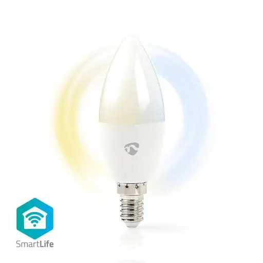 Nedis WIFILW10WTE14 | WiFi Smart LED Bulb | Warm to Cool White | E14