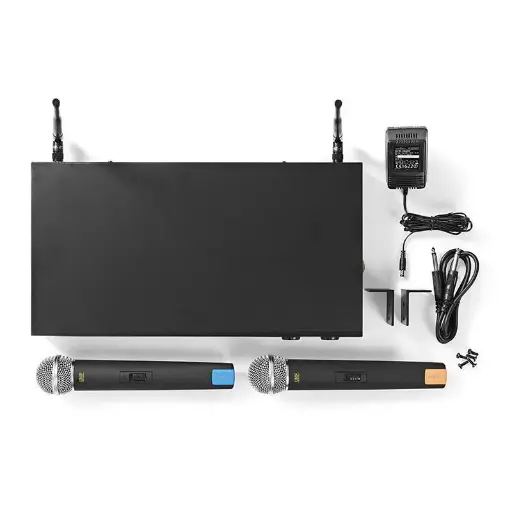 Nedis MPWL621BK | Wireless Microphone Set | 16-Channel | 2 Microphones Included
