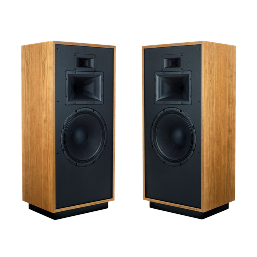 Klipsch Forte IV hosts Floorstanding, Natural Cherry(Pair), a three-way design utilizing a 12” woofer and horn-loaded midrange and tweeter. The Forte IV incorporates an all new K-702 midrange compression drive 