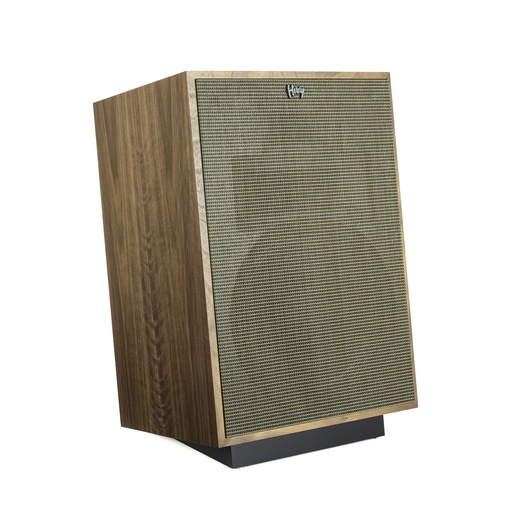 Klipsch Heresy IV, American Walnut (Pair), with a compact three-way design, utilizing a 12” woofer and horn-loaded midrange and tweeter