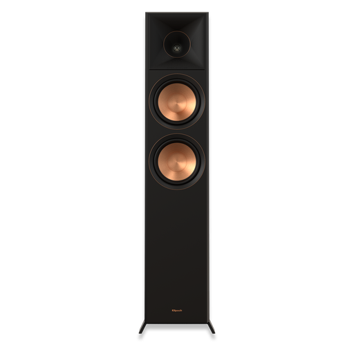 Klipsch RP-6000F II Ebony, Floorstanding(pair), A new, larger 90° x 90° silicone composite hybrid Tractrix® horn provides incredibly efficient transfer of high-frequency waves into the listening area for crisper, clearer sound