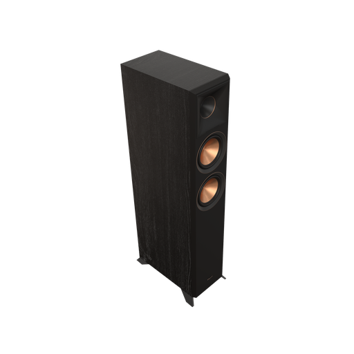 Klipsch RP-5000F II Ebony, Floorstanding(pair), A new, larger 90° x 90° silicone composite hybrid Tractrix® horn provides incredibly efficient transfer of high-frequency waves into the listening area for crisper, clearer sound