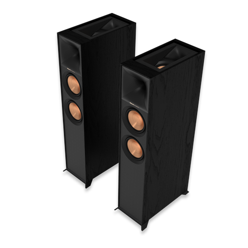 Klipsch R-605FA Dolby Atmos Floorstanding Speaker, Black/GNM (Pair), Our proprietary speaker technologies are ideal for delivering the most immersive, impactful 360° Dolby Atmos® listening experience