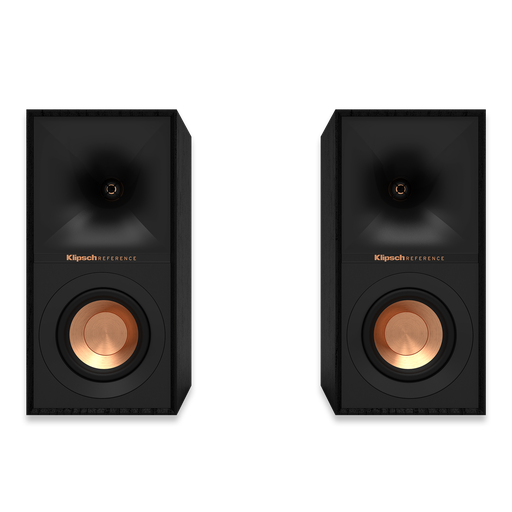Klipsch R-40M Bookshelf Stereo Speakers, Black/ GNM (Pair) Our exclusive Tractrix® horn technology delivers the power, detail and emotion of the live music experience with the cleanest