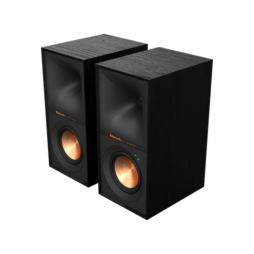 Klipsch R-40PM POWERED SPEAKERS WITH 5.25” WOOFERS, Black/GNM (Pair), Games in 4K. Binge-worthy TV. The best new music. With an integrated phono pre-amp