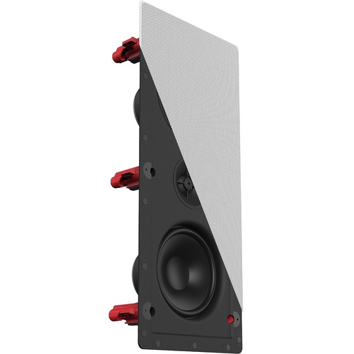 Klipsch DS-250W LCR Wall Speaker, features dual 5.25” Polypropylene woofer and a 1” Silk Dome tweeter mated to a round Tractrix® horn for dynamic acoustic performance-White(Pcs)