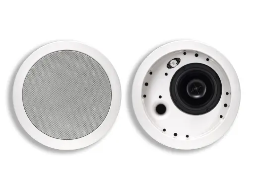 Klipsch IC-500-T-SC SHALLOW-DEPTH 5" 2-WAY In-Ceiling Loudspeaker 70-volt in-ceiling speaker-White(Pair)